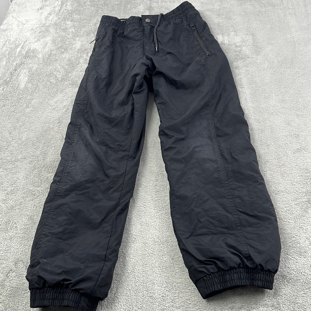 Ski Gear Vintage M Youth Boys Girls, Black Snow Pants